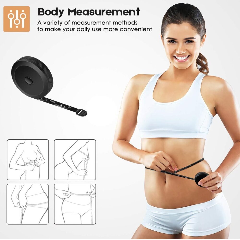 60-Inch Fabric Measuring Tape – Double-Sided, Flexible Tape for Body, Sewing & C